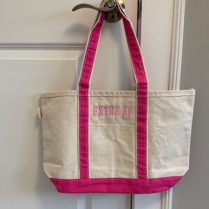Pink and Cream Tote Bag